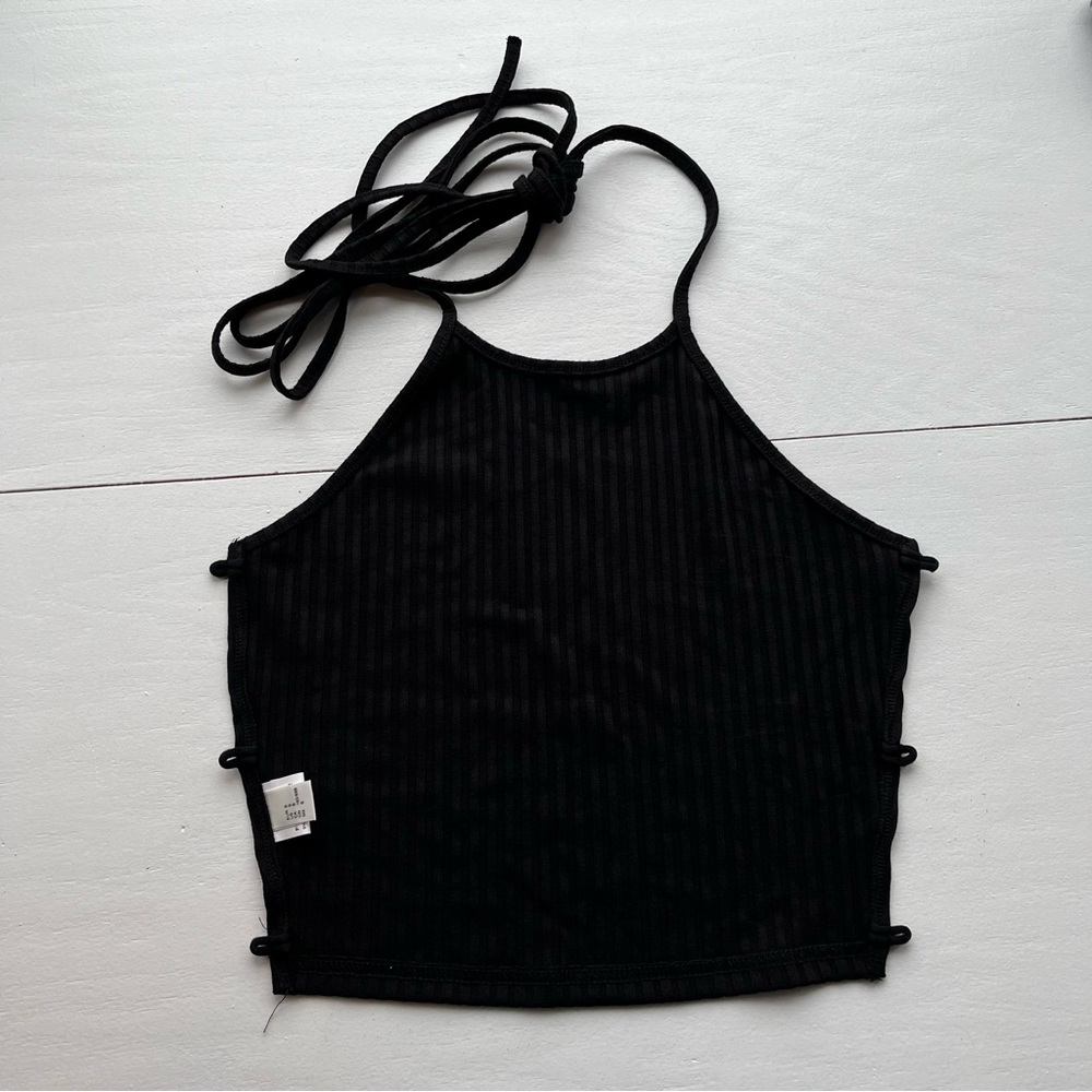 Lace Up Backless Crop Cami Top. NWOT - Picture 6 of 7